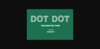 Dot Dot Font Poster 1