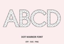 Dot Marker Font Poster 1