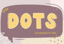 Dots Font Poster 1