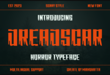 Dreadscar Font Poster 1