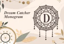 Dream Catcher Monogram Font Dream Catcher Monogram Font Poster 1