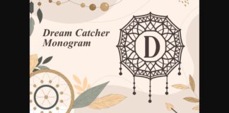 Dream Catcher Monogram Font Poster 1