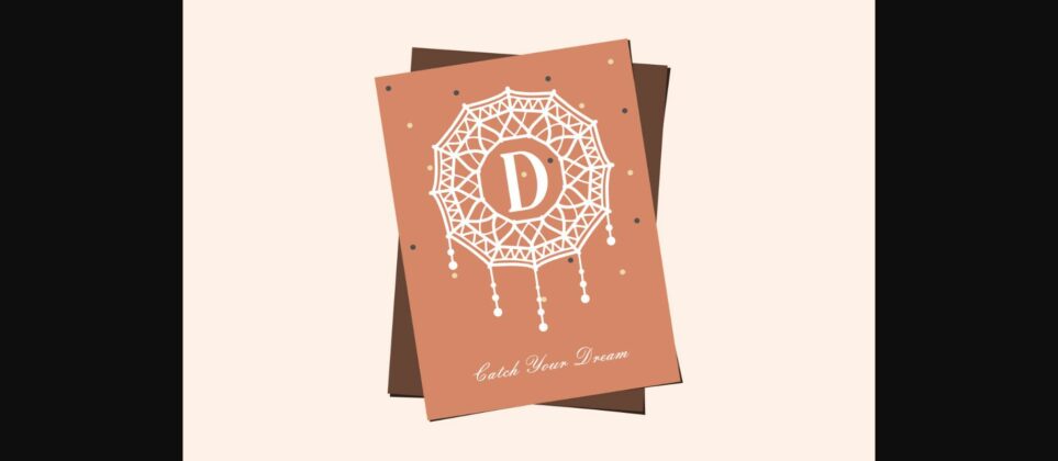 Dream Catcher Monogram Font Poster 4