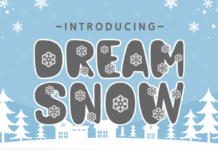 Dream Snow Font Poster 1