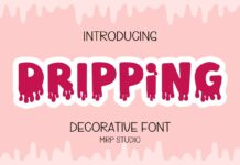 Dripping Font Poster 1