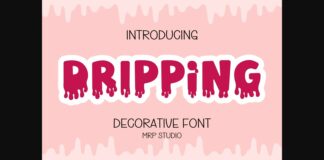 Dripping Font Poster 1