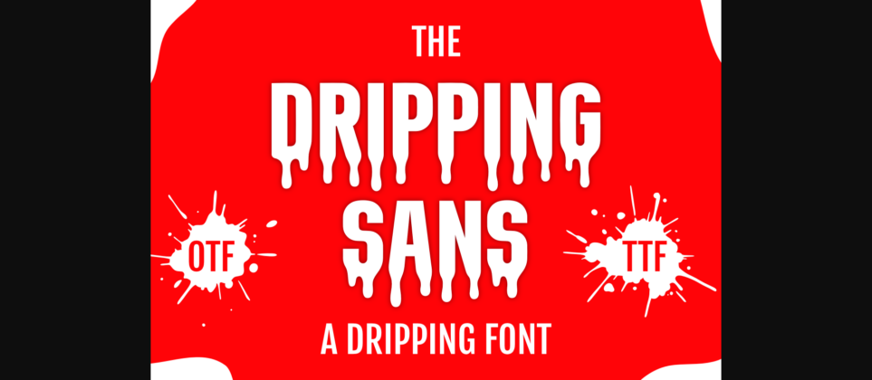 Dripping Sans Font Poster 3