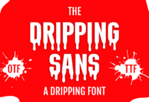 Dripping Sans Font Poster 1
