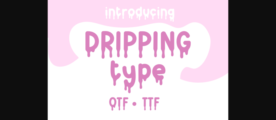 Drippingtype Font Poster 3