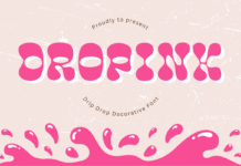 Dropink Font Poster 1