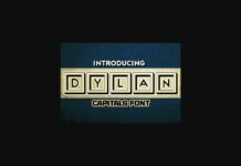 Dylan Font Poster 1