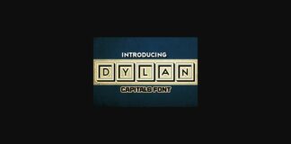 Dylan Font Poster 1