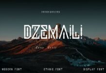 Dzemaili Font Poster 1