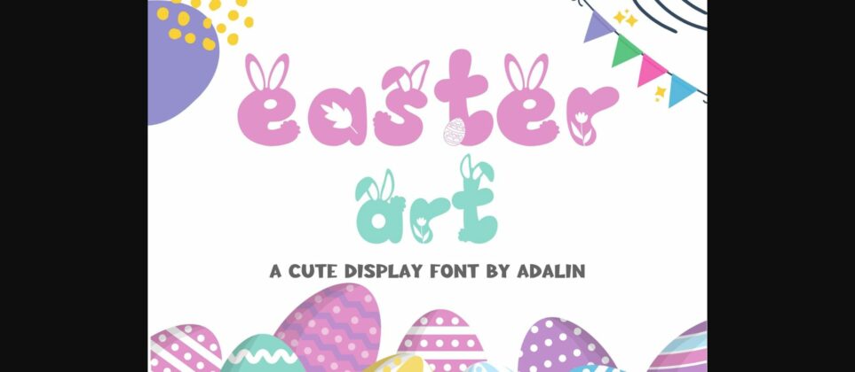 Easter Art Font Poster 3