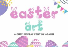 Easter Art Font Poster 1