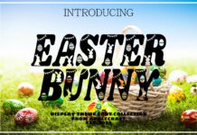 Easter Bunny Font Poster 1