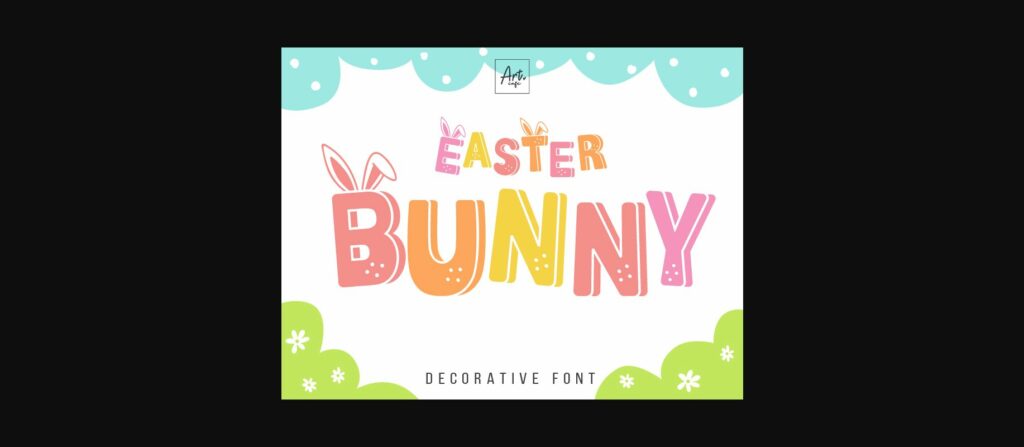 Easter Bunny Font Poster 1