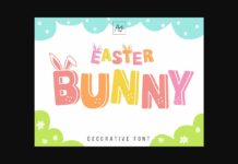 Easter Bunny Font Poster 1