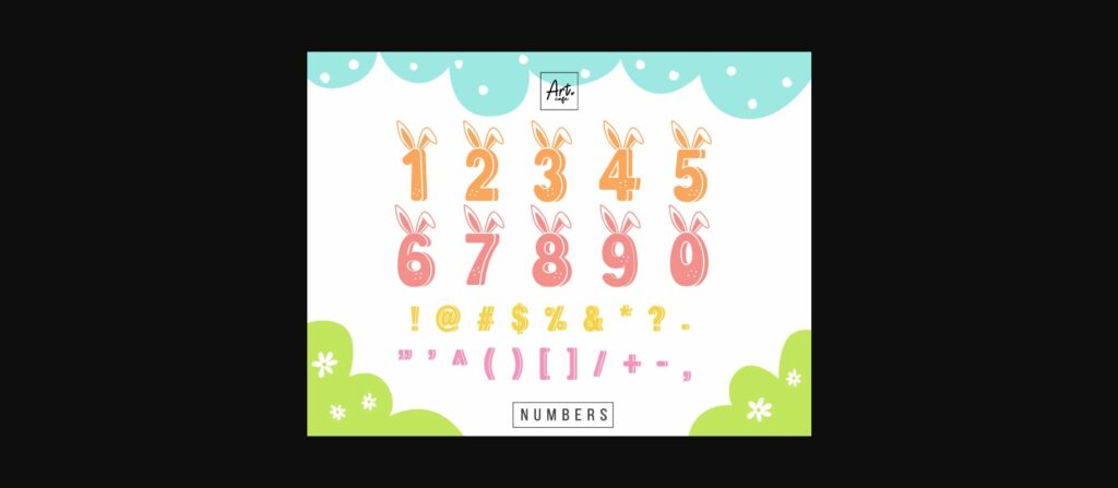 Easter Bunny Font Poster 6