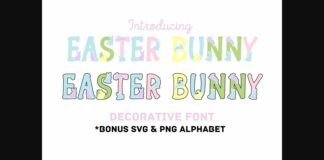 Easter Bunny Font Poster 1