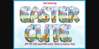 Easter Cute Font Poster 1