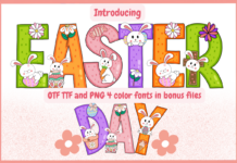 Easter Day Font Easter Day Font Poster 1