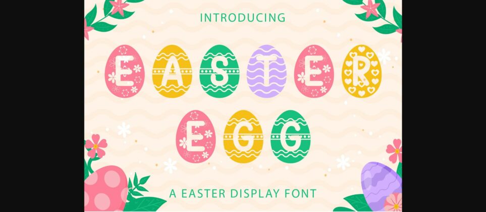 Easter Egg Font Poster 3