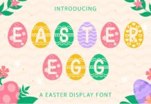 Easter Egg Font Poster 1