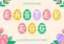 Easter Egg Font Easter Egg Font Poster 1