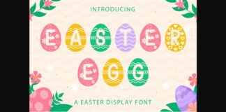Easter Egg Font Poster 1