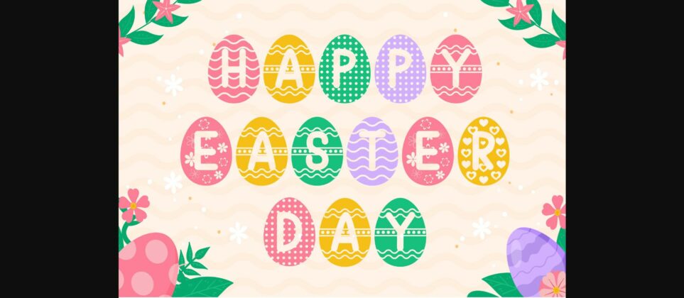 Easter Egg Font Poster 2