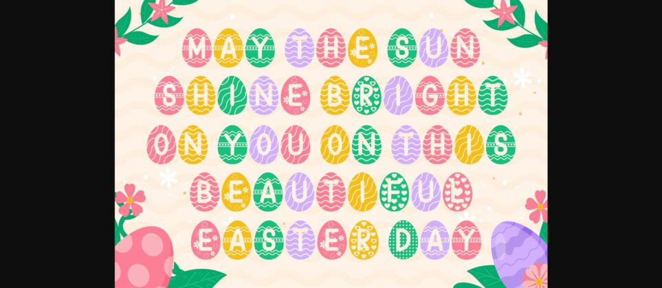 Easter Egg Font Poster 5