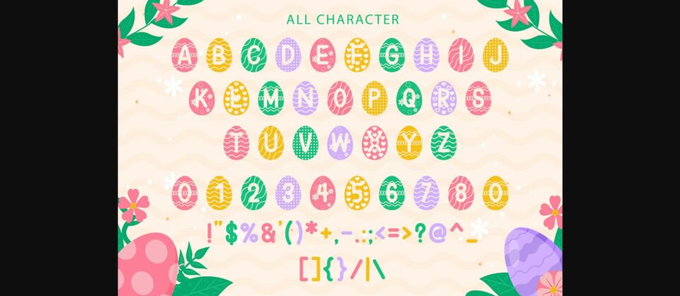 Easter Egg Font Poster 8