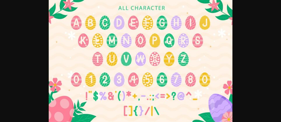 Easter Egg Font Poster 8