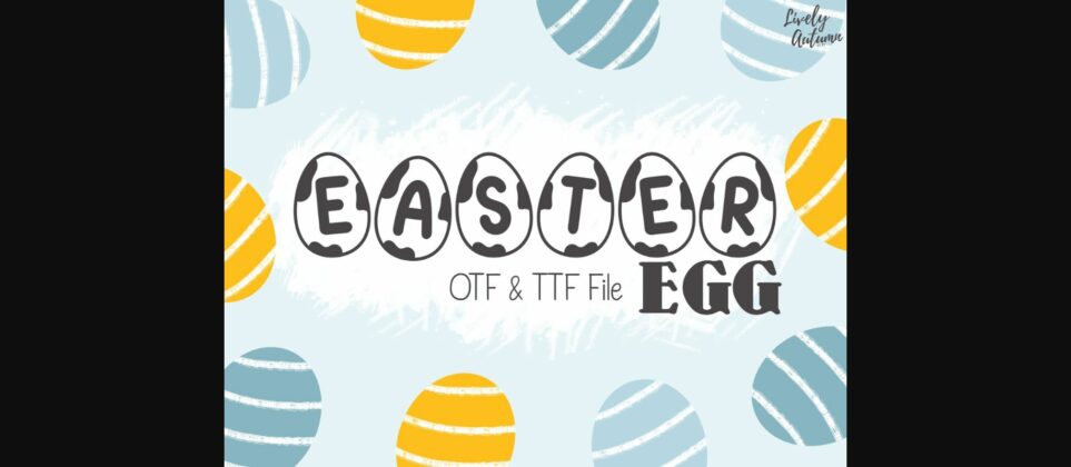 Easter Egg Font Poster 3