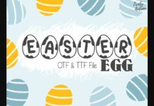 Easter Egg Font Poster 1