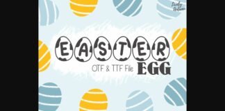 Easter Egg Font Poster 1