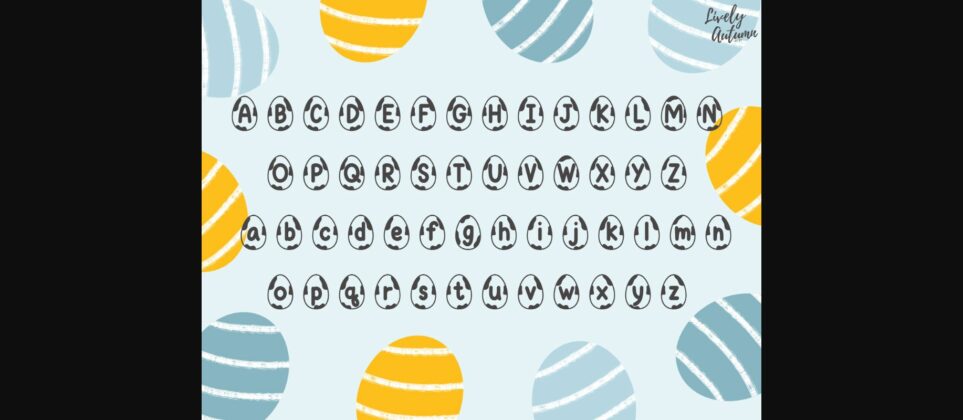 Easter Egg Font Poster 4