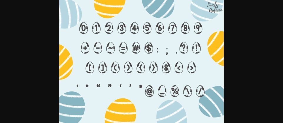 Easter Egg Font Poster 5