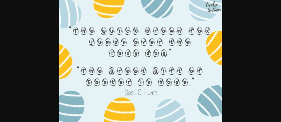 Easter Egg Font Poster 6