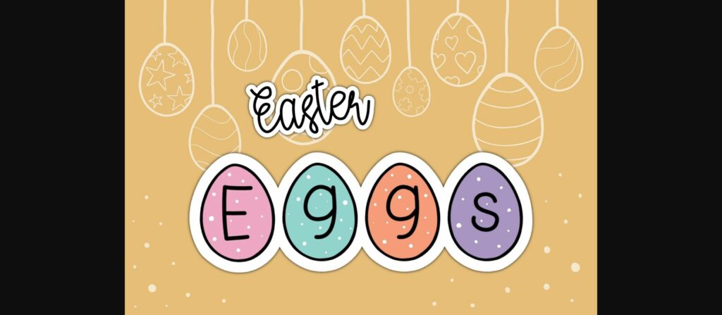 Easter Eggs Font Poster 3