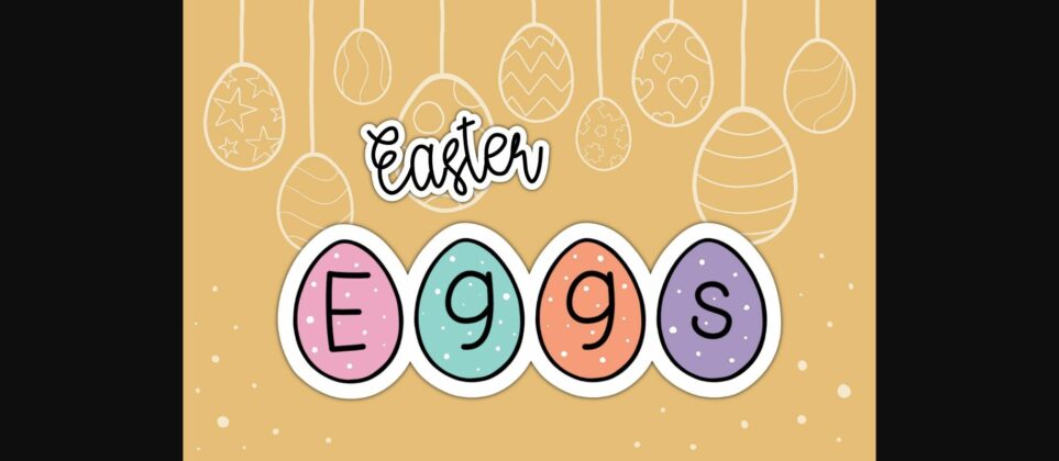 Easter Eggs Font Poster 3