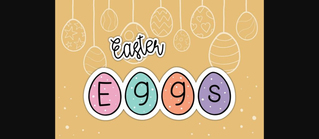 Easter Eggs Font Poster 1