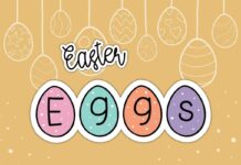 Easter Eggs Font Poster 1