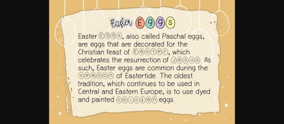 Easter Eggs Font Poster 6