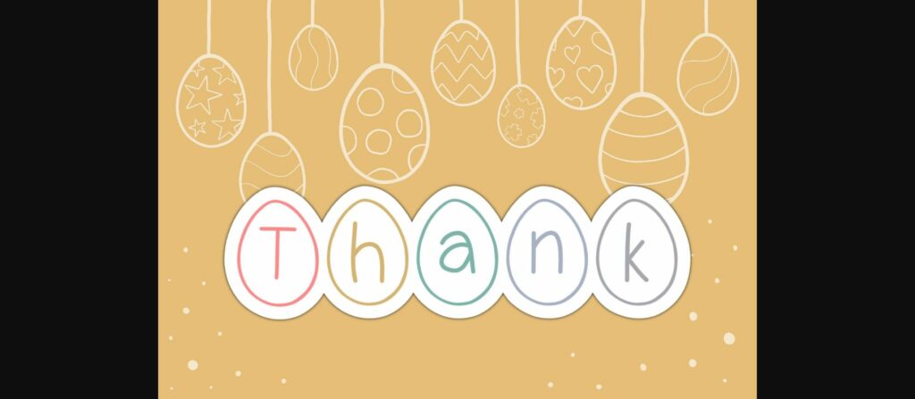 Easter Eggs Font Poster 8