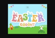 Easter Groovy Font Poster 1