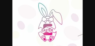 Easter Rabbit Egg Font Poster 1