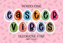 Easter Vibes Font Poster 1