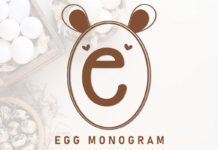 Egg Monogram Font Poster 1